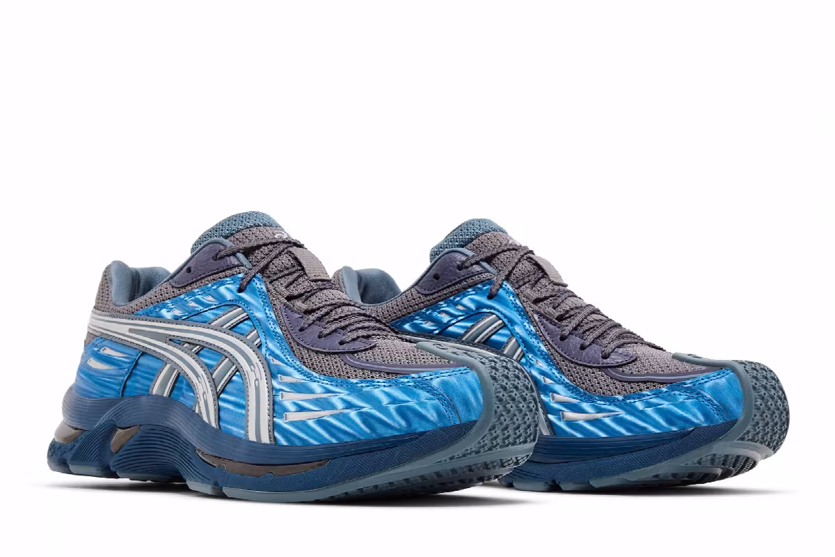 Kiko Kostadinov x ASICS Women's Gel Flammae Blue Ironclad, view 9