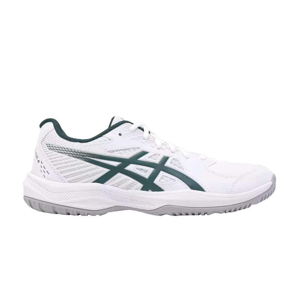 Asics Court Slide 4 White Saxon Green