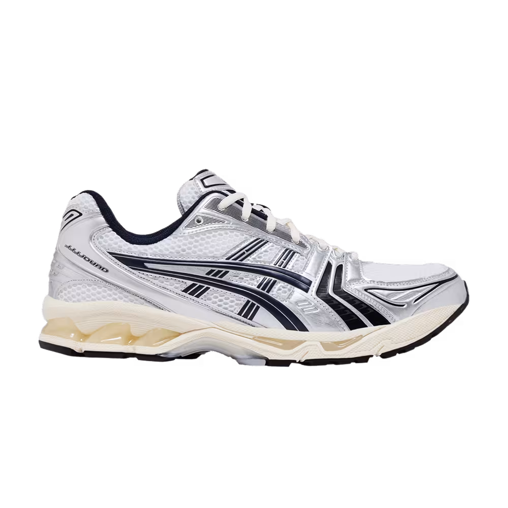 JJJJound x ASICS Gel Kayano 14 White Midnight Navy