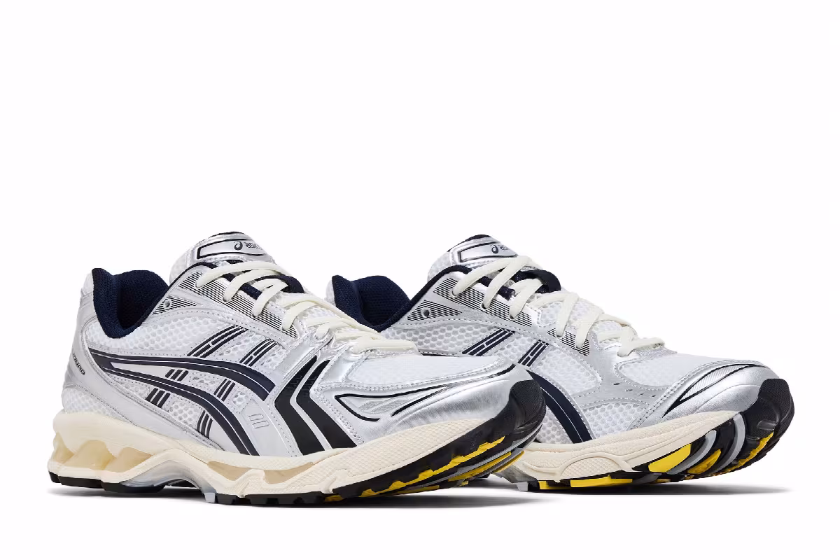 JJJJound x ASICS Gel Kayano 14 White Midnight Navy, view 9