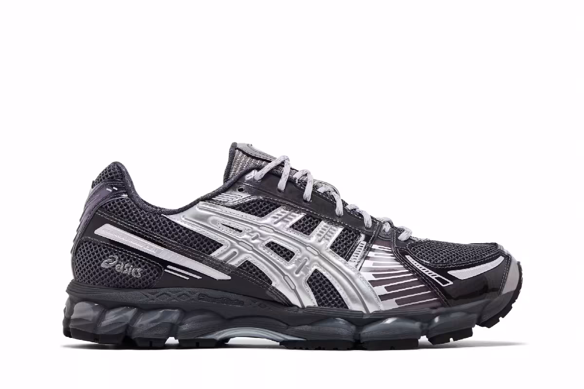 Kith x ASICS Gel Kayano 12.1 Tornado Pure Silver, view 2