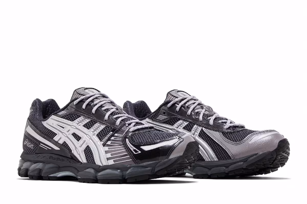 Kith x ASICS Gel Kayano 12.1 Tornado Pure Silver, view 9