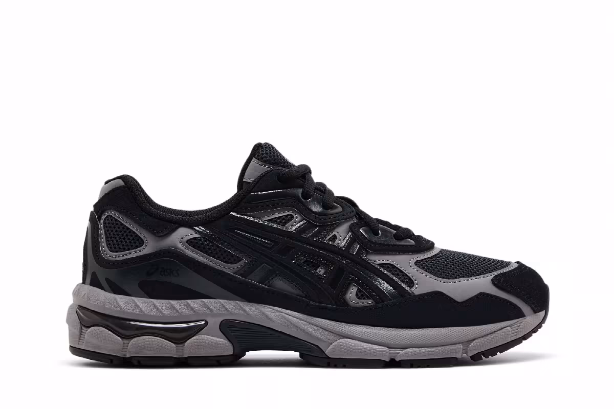 ASICS Gel NYC GS Graphite Grey Black, view 2