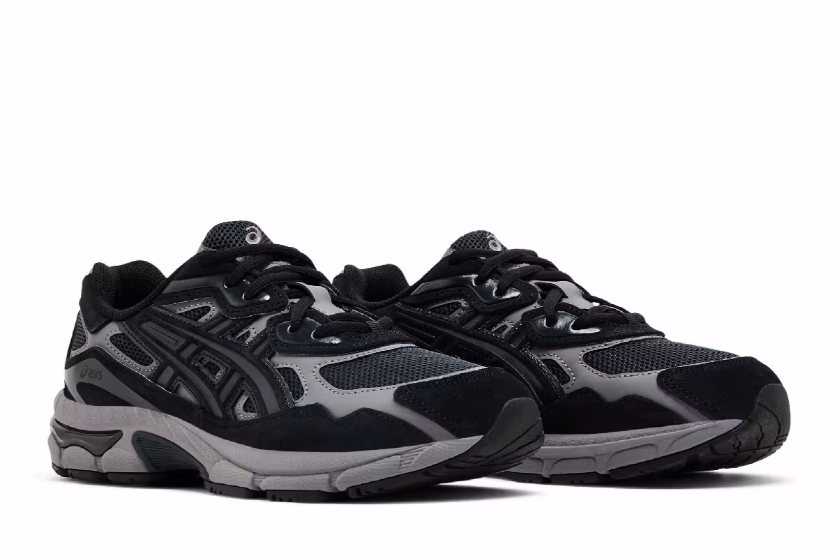 ASICS Gel NYC GS Graphite Grey Black, view 9