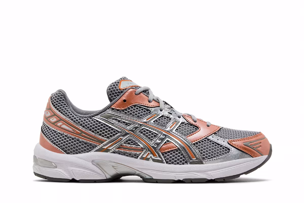 ASICS Gel 1130 Cement Grey Rust Orange, view 2