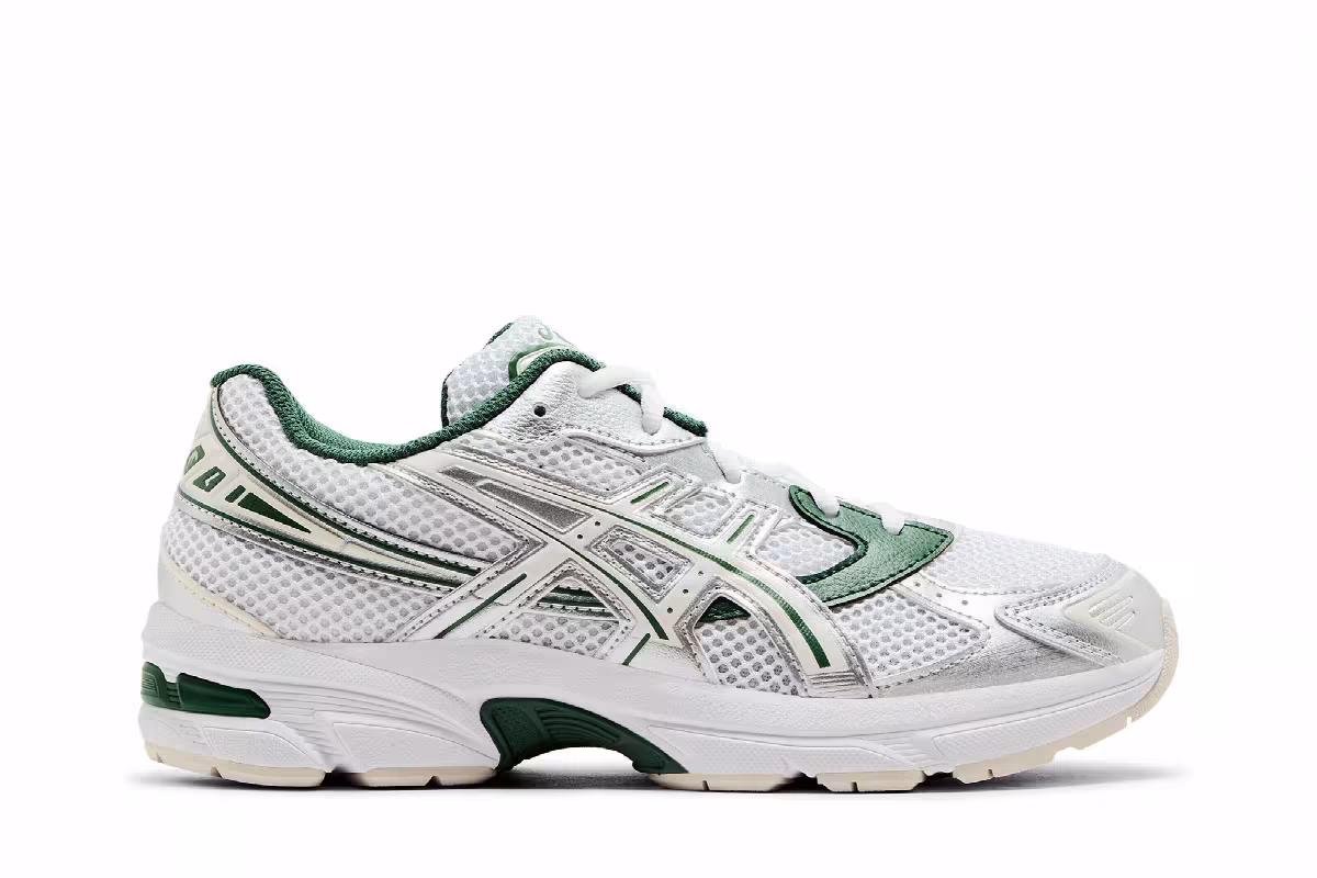 ASICS Gel 1130 GS White Shamrock Green, view 2