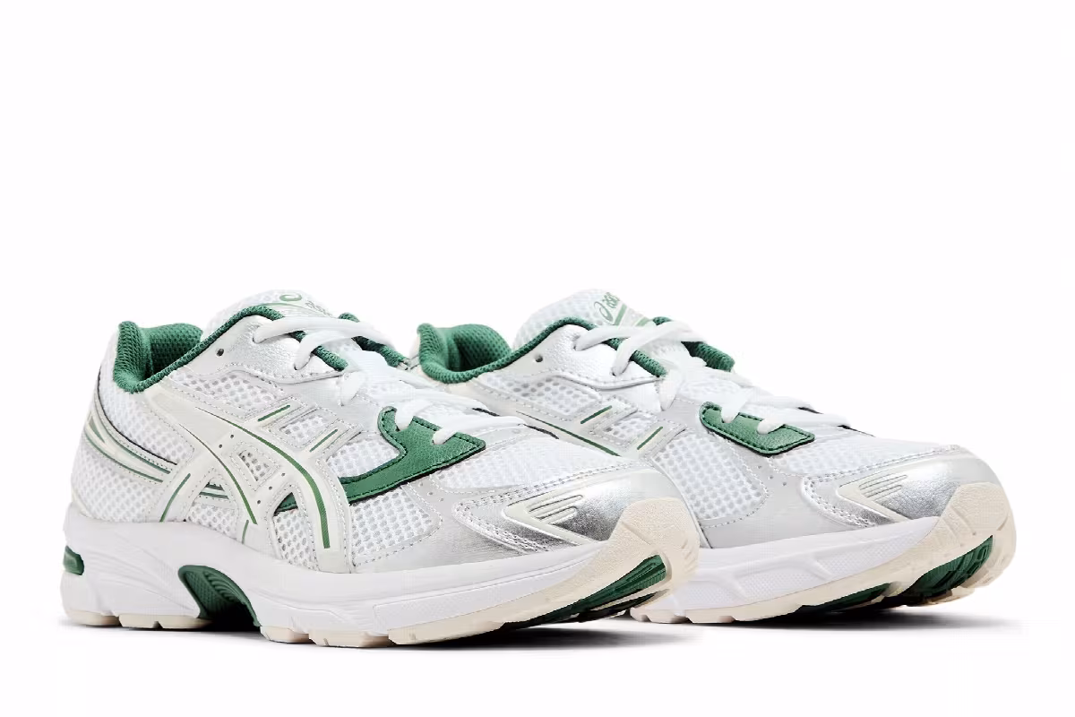 ASICS Gel 1130 GS White Shamrock Green, view 9