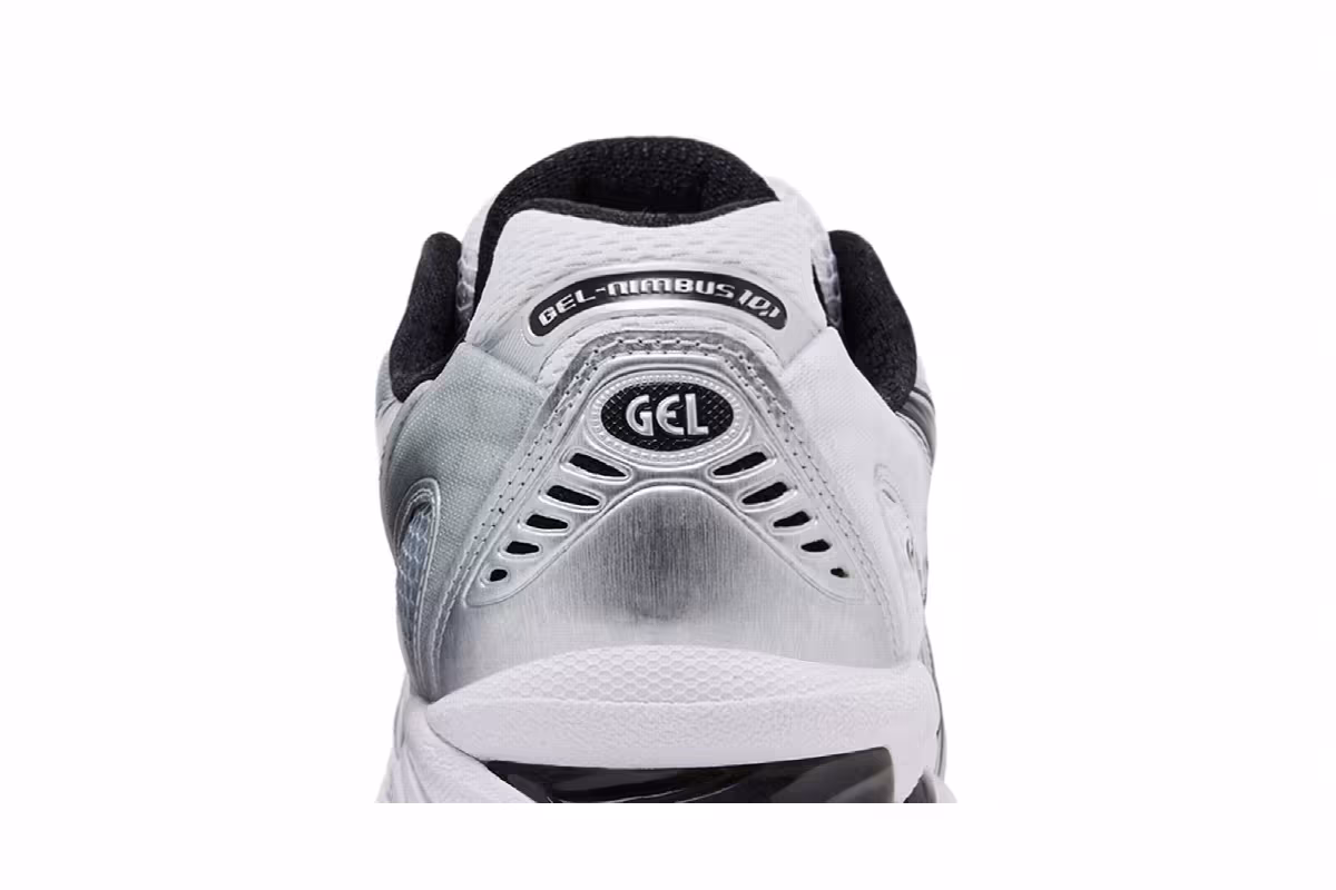 ASICS Gel Nimbus 10.1 White Black, view 8