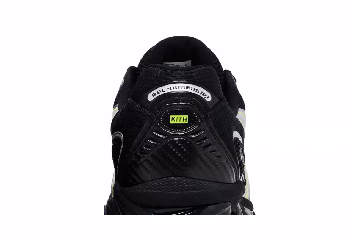 Kith x ASICS Gel Nimbus 10.1 Black Pure Silver, view 8
