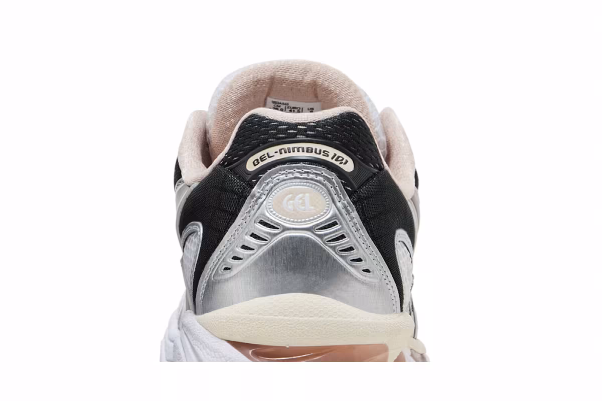 ASICS Gel Nimbus 10.1 White Obsidian Grey, view 8