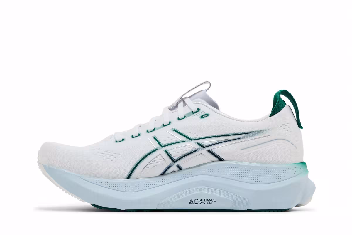 ASICS Gel Kayano 32 White Jasper Green, view 4