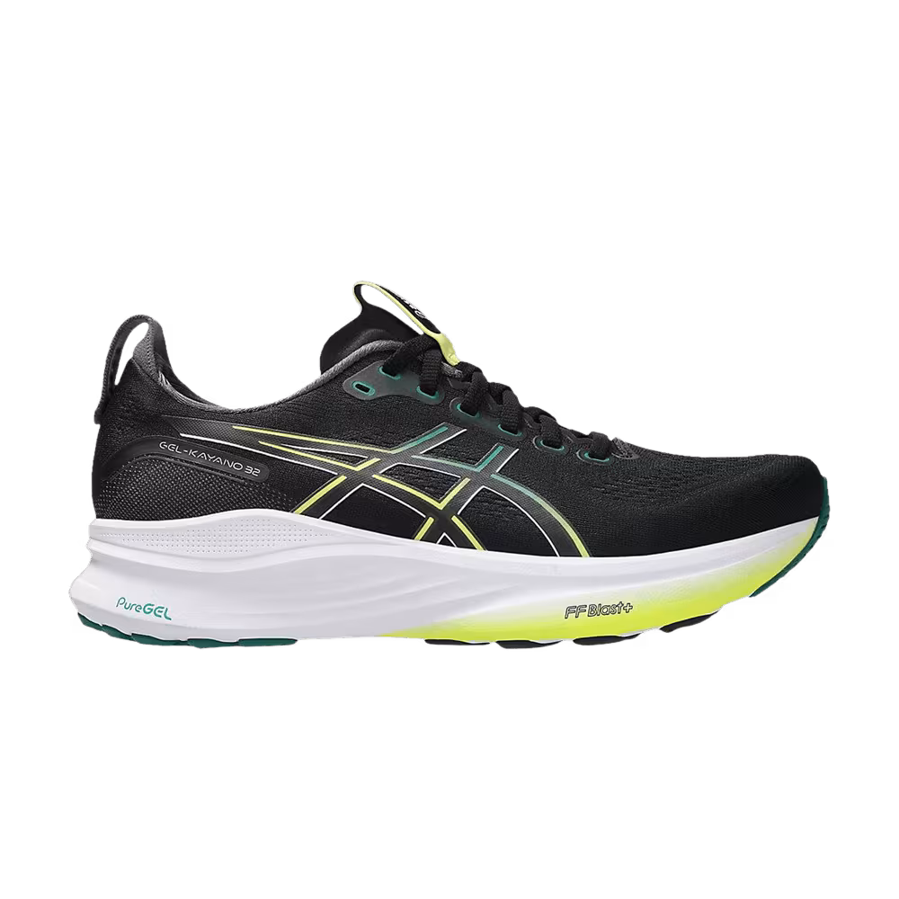 ASICS Gel Kayano 32 Black Jasper Green