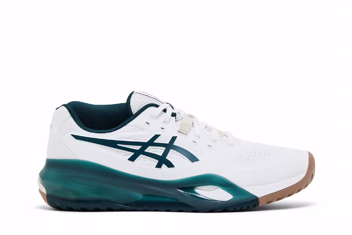 ASICS Gel Resolution X White Saxon Green, view 2