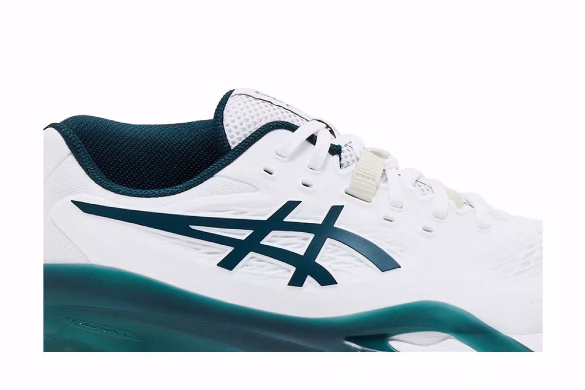 ASICS Gel Resolution X White Saxon Green, view 3
