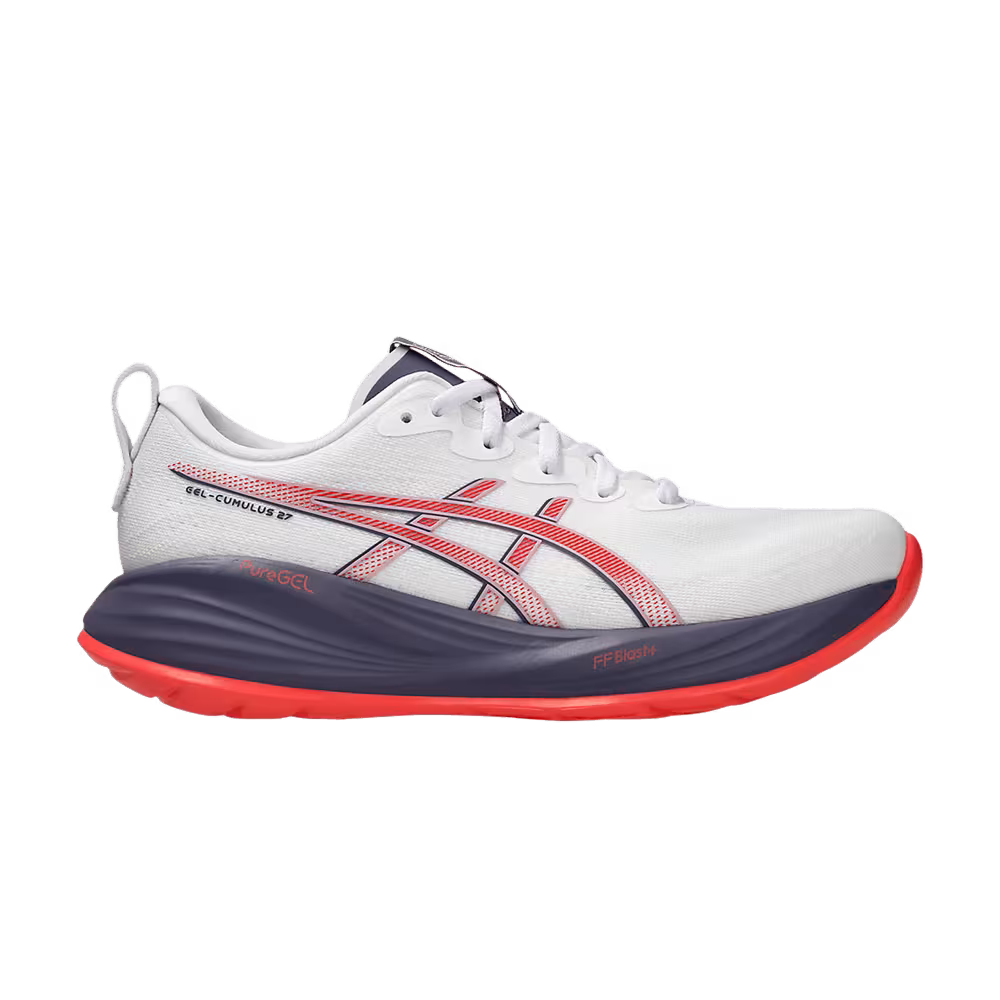 ASICS Women's Gel Cumulus 27 White Greyish Purple
