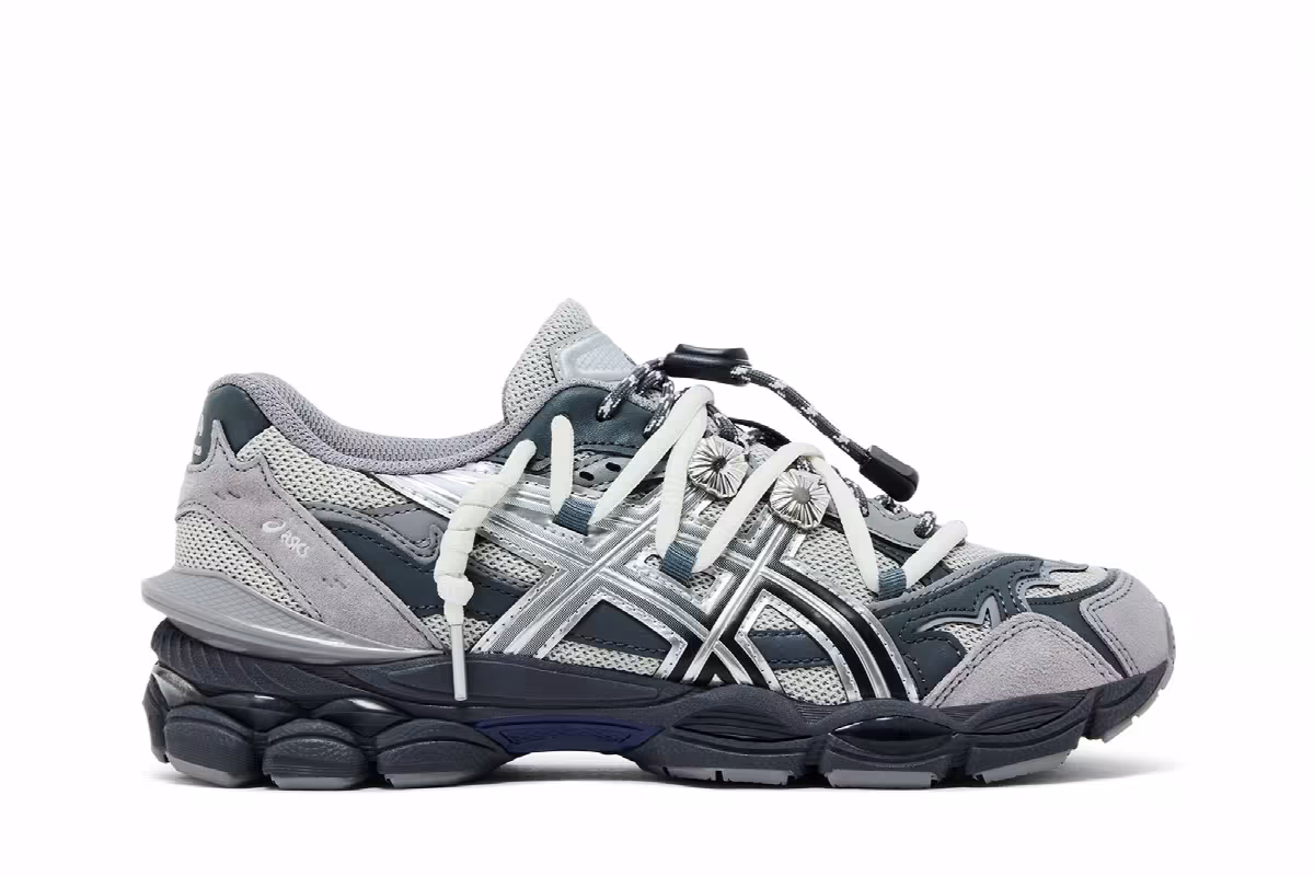TOGA x ASICS Gel Cumulus 16 TG Grey Black Pure Silver, view 2