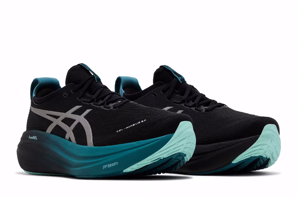 ASICS Gel Nimbus 27 Lite Show Black Clay Grey Blue, view 9