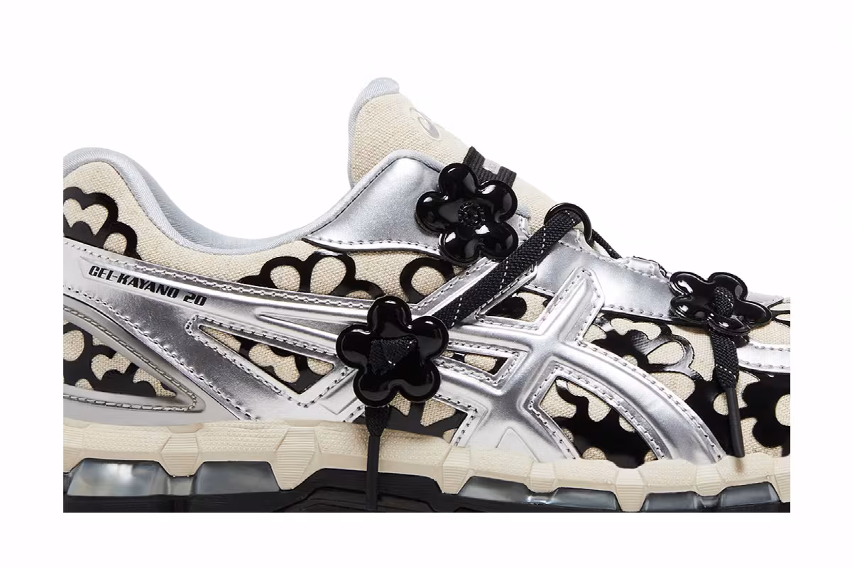 Cecilie Bahnsen x ASICS Gel Kayano 20 Vanilla Pure Silver, view 3