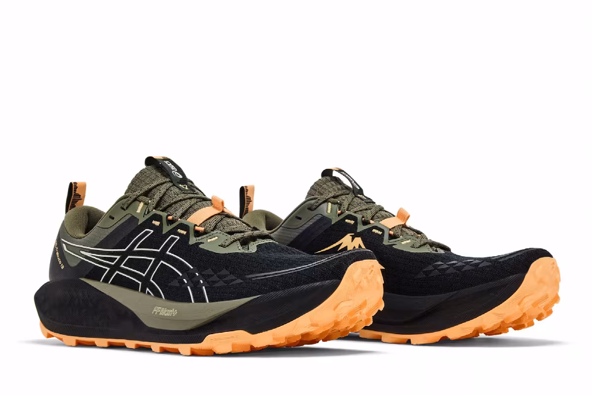 ASICS Gel Trabuco 13 Black Olive Cream, view 9
