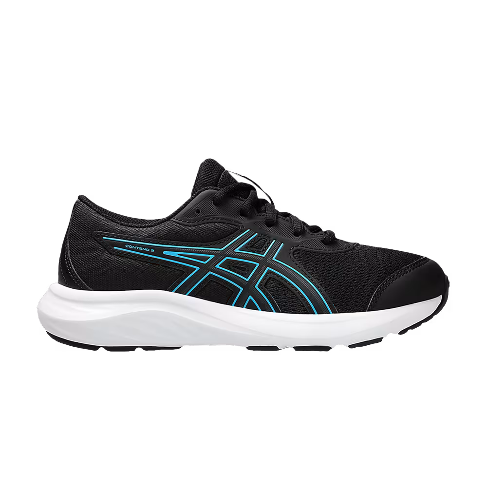 ASICS Contend 9 GS Black Digital Aqua
