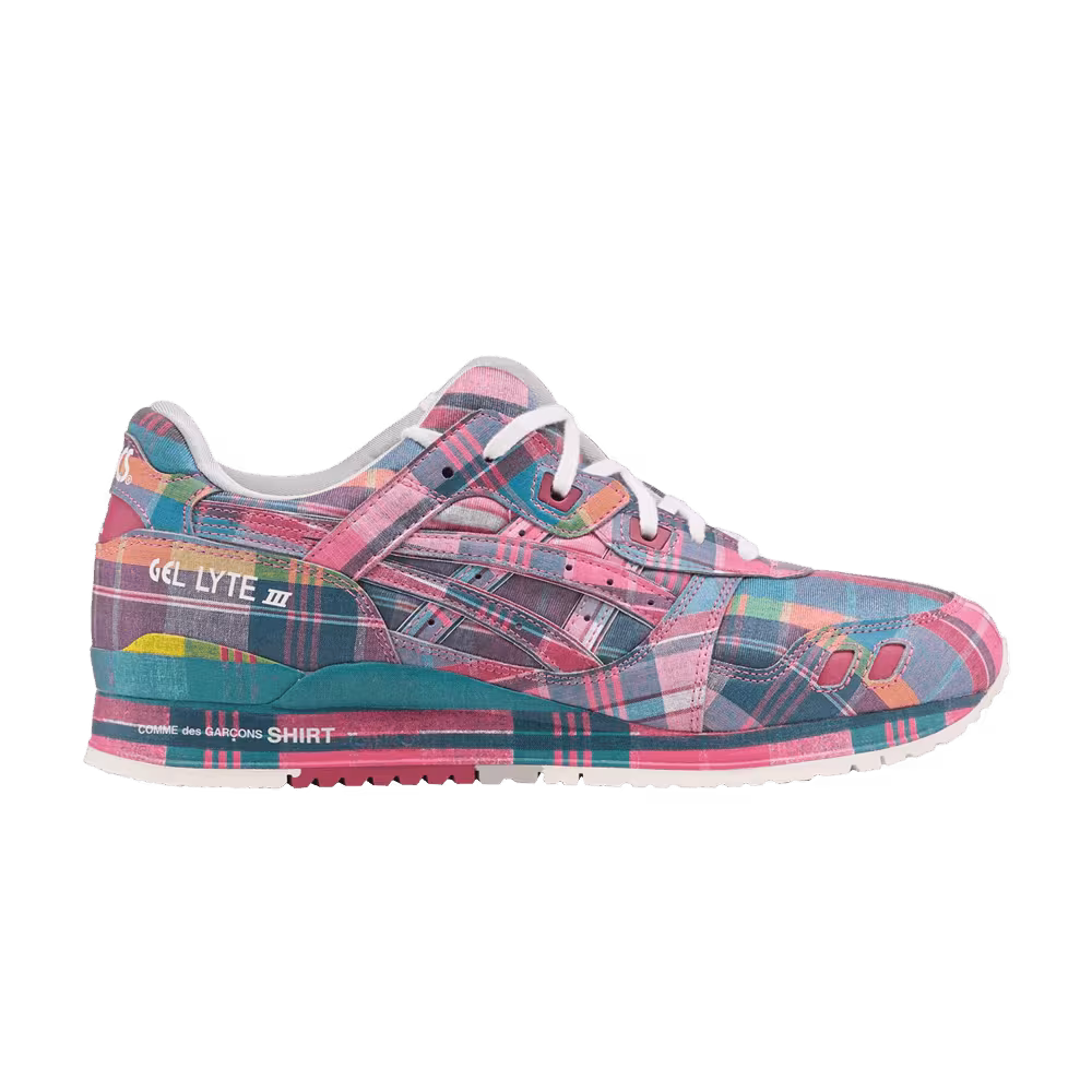 Comme des Garçons SHIRT x ASICS Gel Lyte 3 Pink Plaid