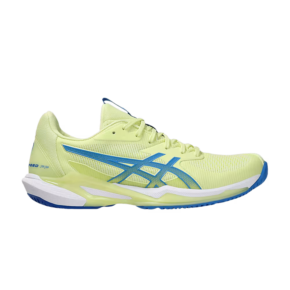 ASICS Women's Solution Speed FF 3 Huddle Yellow Blue Coast