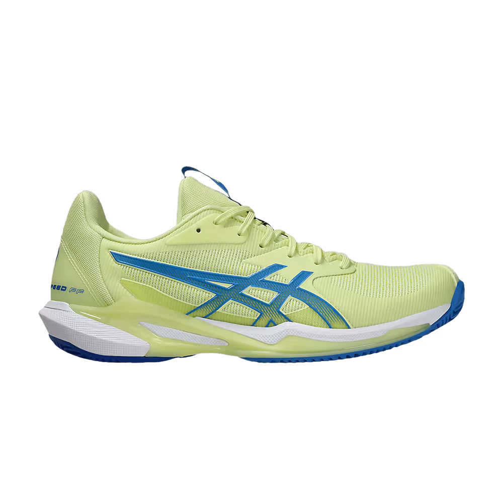 ASICS Women's Solution Speed FF 3 Clay Huddle Yellow Blue Coast