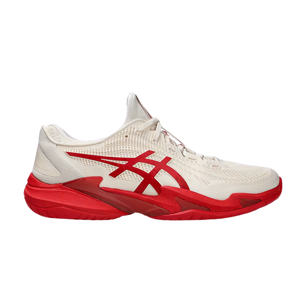 ASICS Court FF 3 Novak Cream Classic Red
