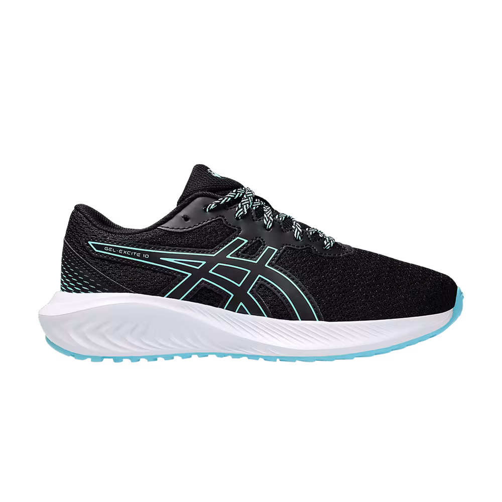 ASICS Gel Excite 10 GS Black Bright Cyan