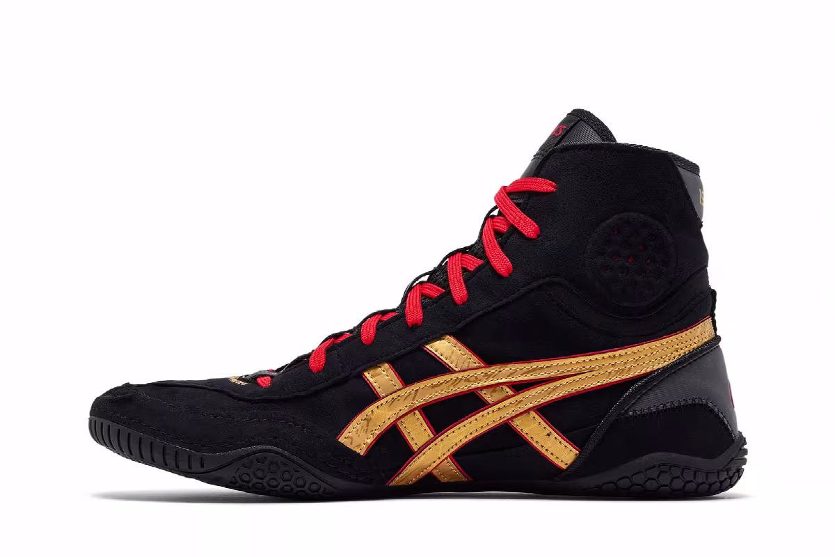 ASICS Dan Gable Evo 3 Black Pure Gold, view 4