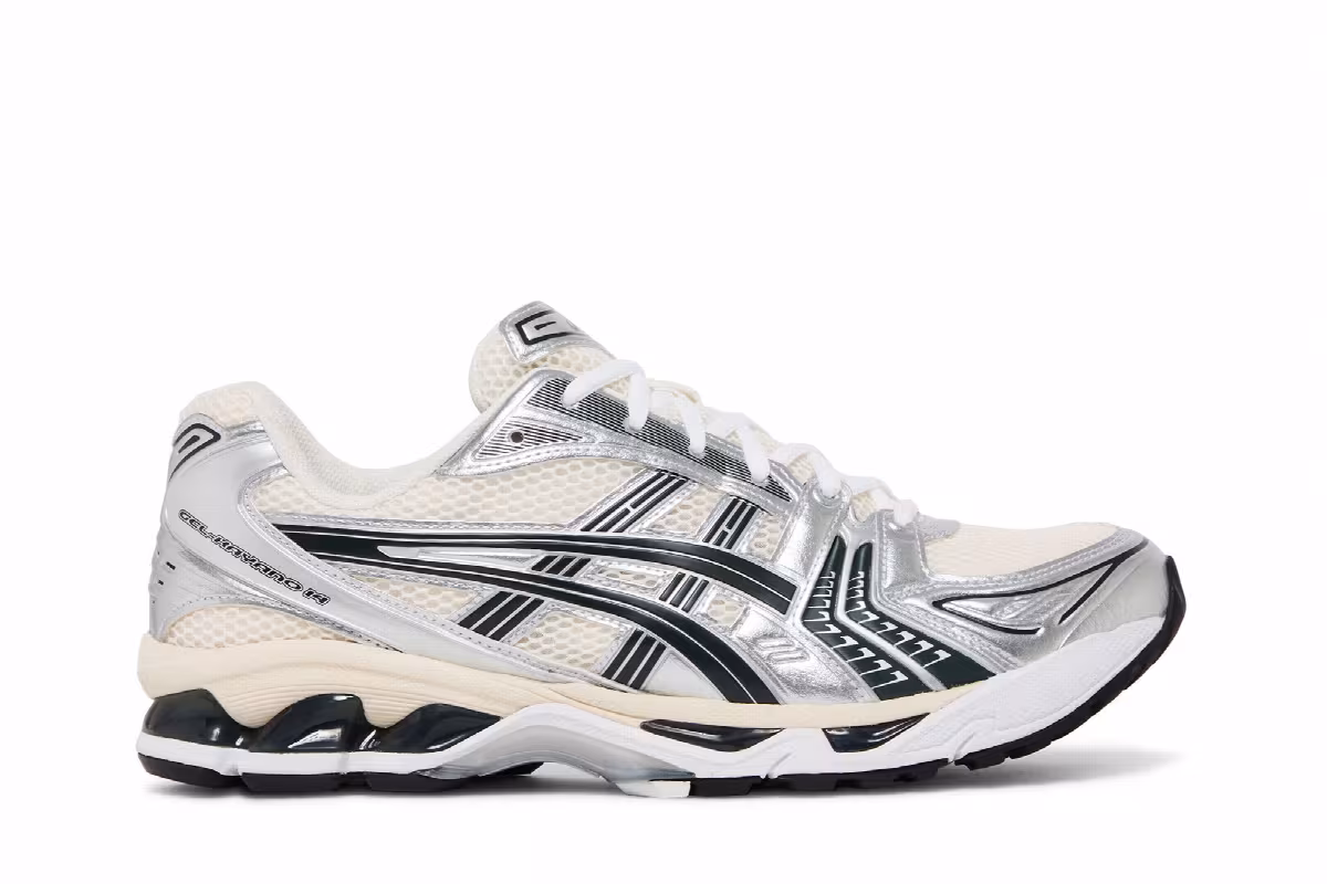 Kith x ASICS Gel Kayano 14 Cream Scarab 2023, view 2
