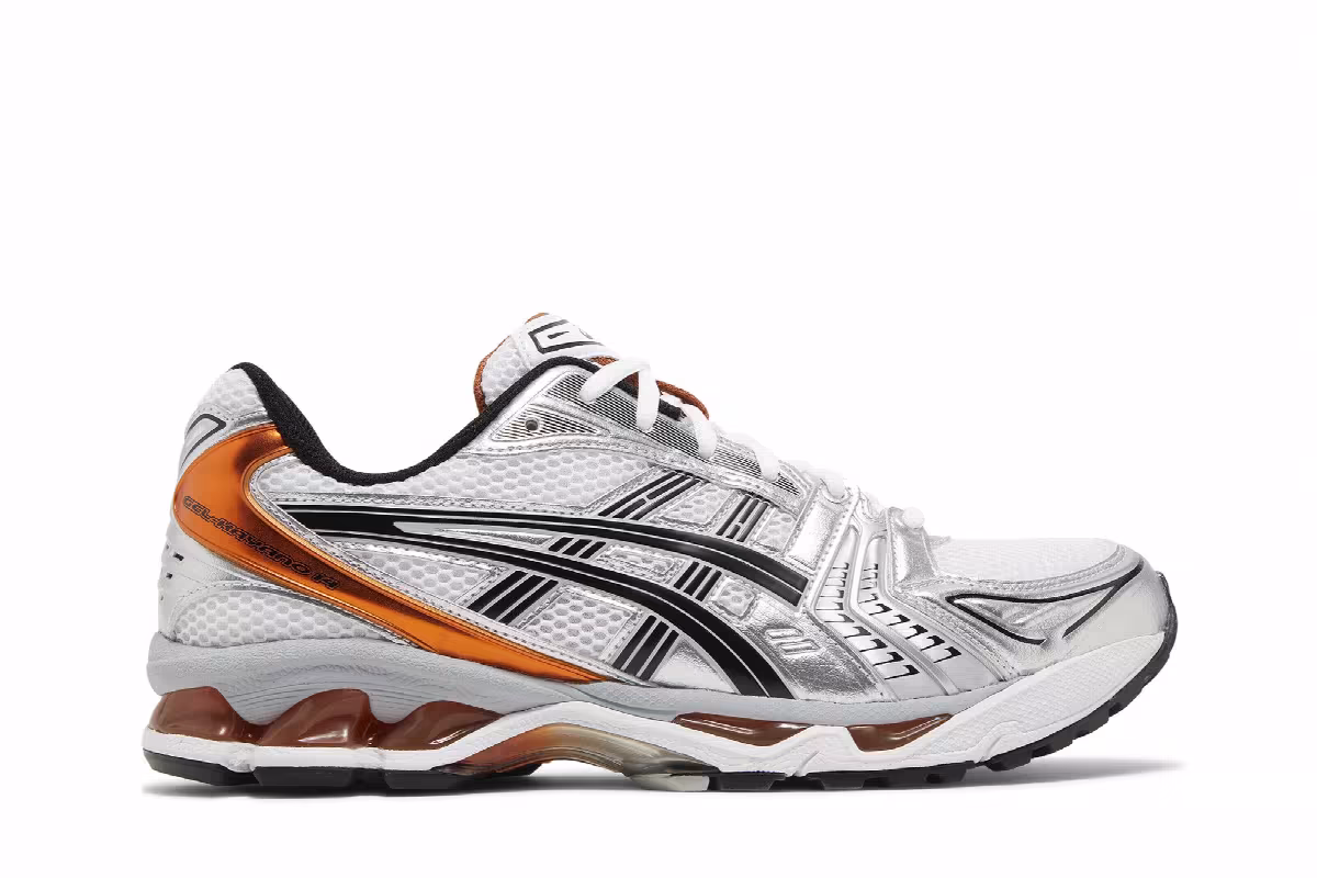 ASICS Gel Kayano 14 Silver Piquant Orange, view 2