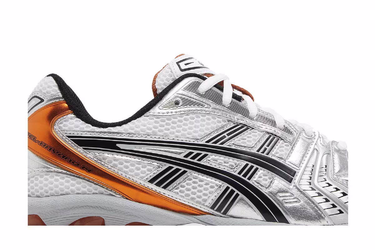 ASICS Gel Kayano 14 Silver Piquant Orange, view 3
