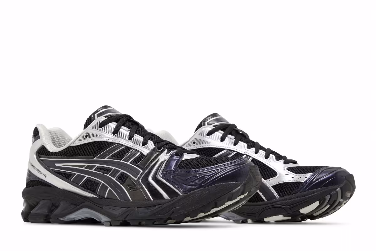 atmos x Undermycar x ASICS Gel Kayano 14 Black Pure Silver, view 9