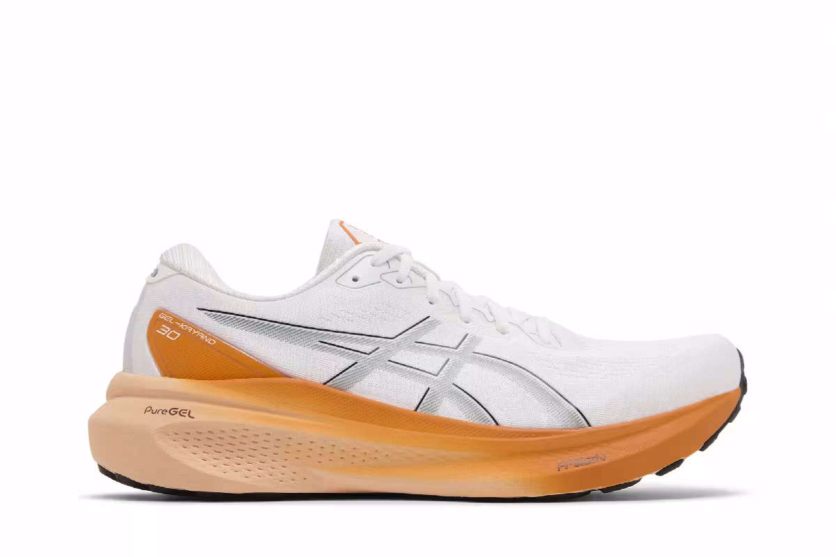 Asics Gel Kayano 30 White Orange, view 2