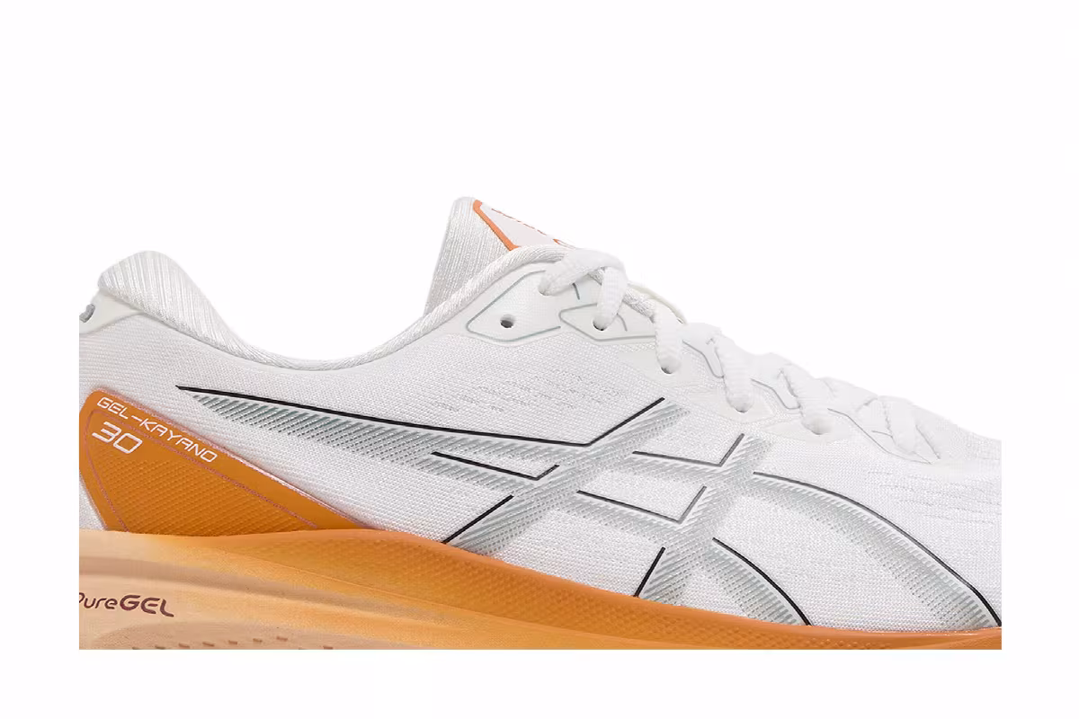 Asics Gel Kayano 30 White Orange, view 3