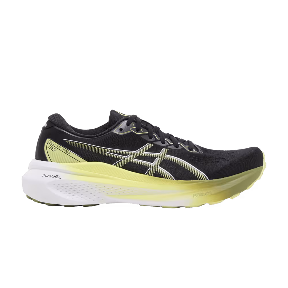 Asics Gel Kayano 30 Extra Wide Black Glow Yellow