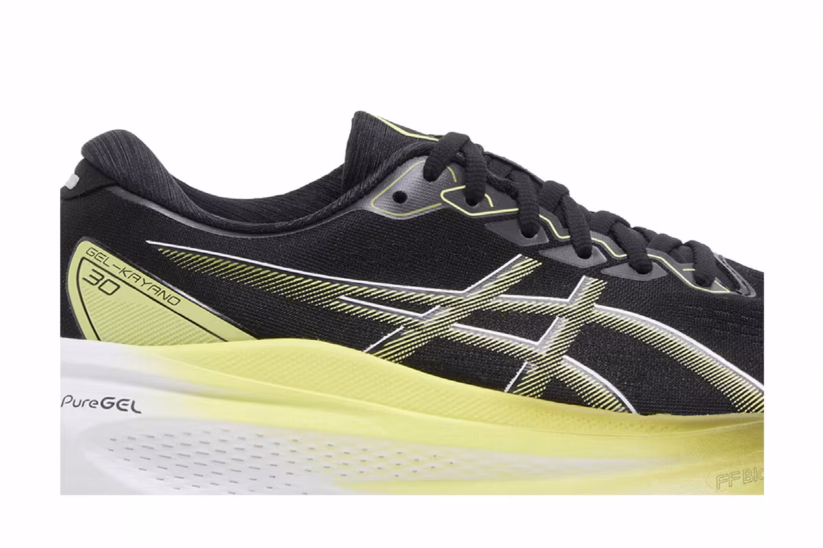 Asics Gel Kayano 30 Extra Wide Black Glow Yellow, view 3