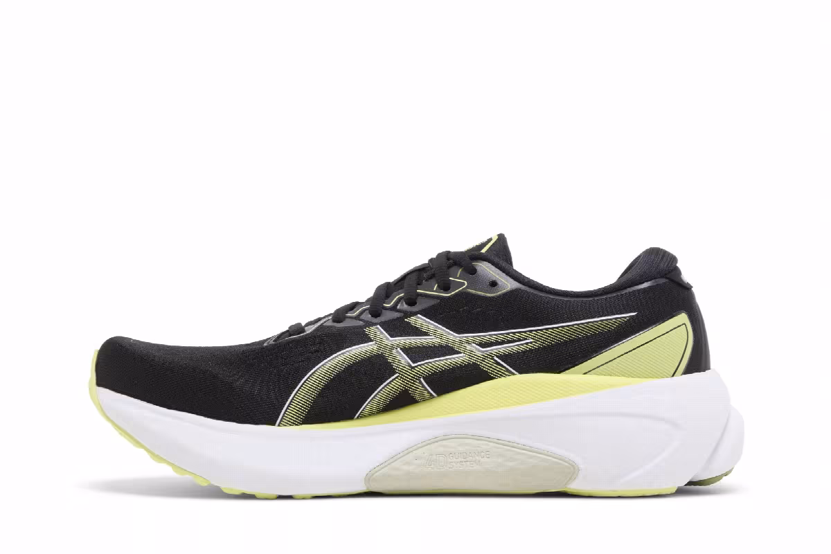 Asics Gel Kayano 30 Extra Wide Black Glow Yellow, view 4