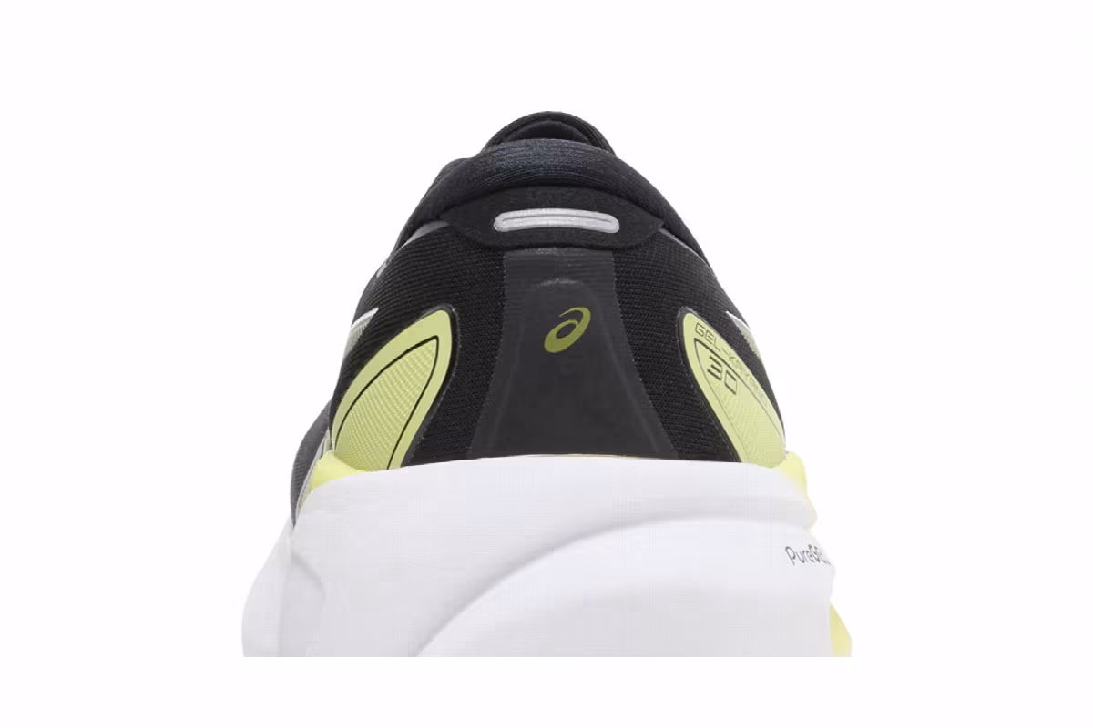 Asics Gel Kayano 30 Extra Wide Black Glow Yellow, view 8