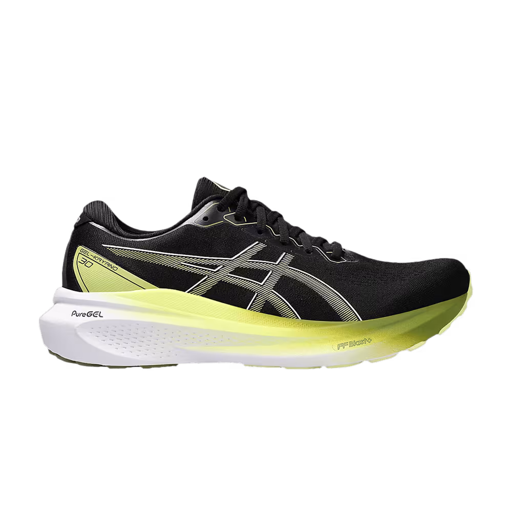 Asics Gel Kayano 30 Wide Black Glow Yellow