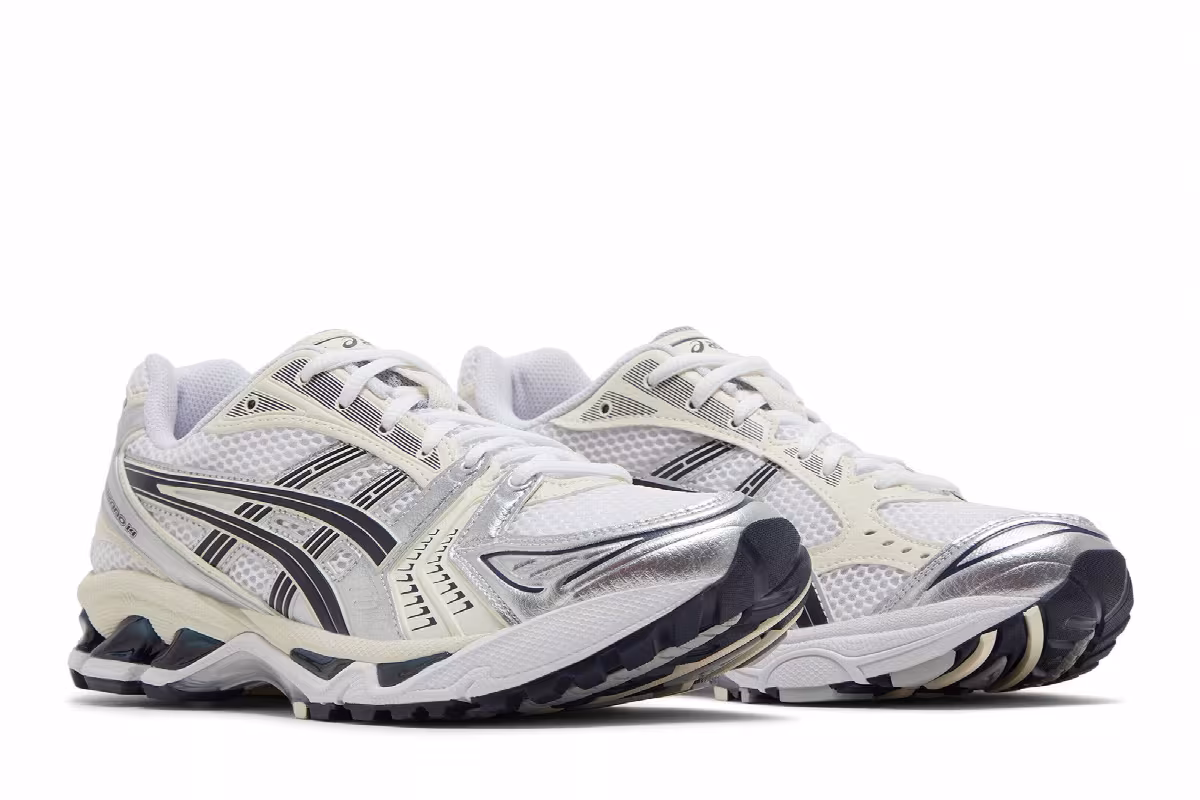 ASICS Women's Gel Kayano 14 White Midnight, view 9