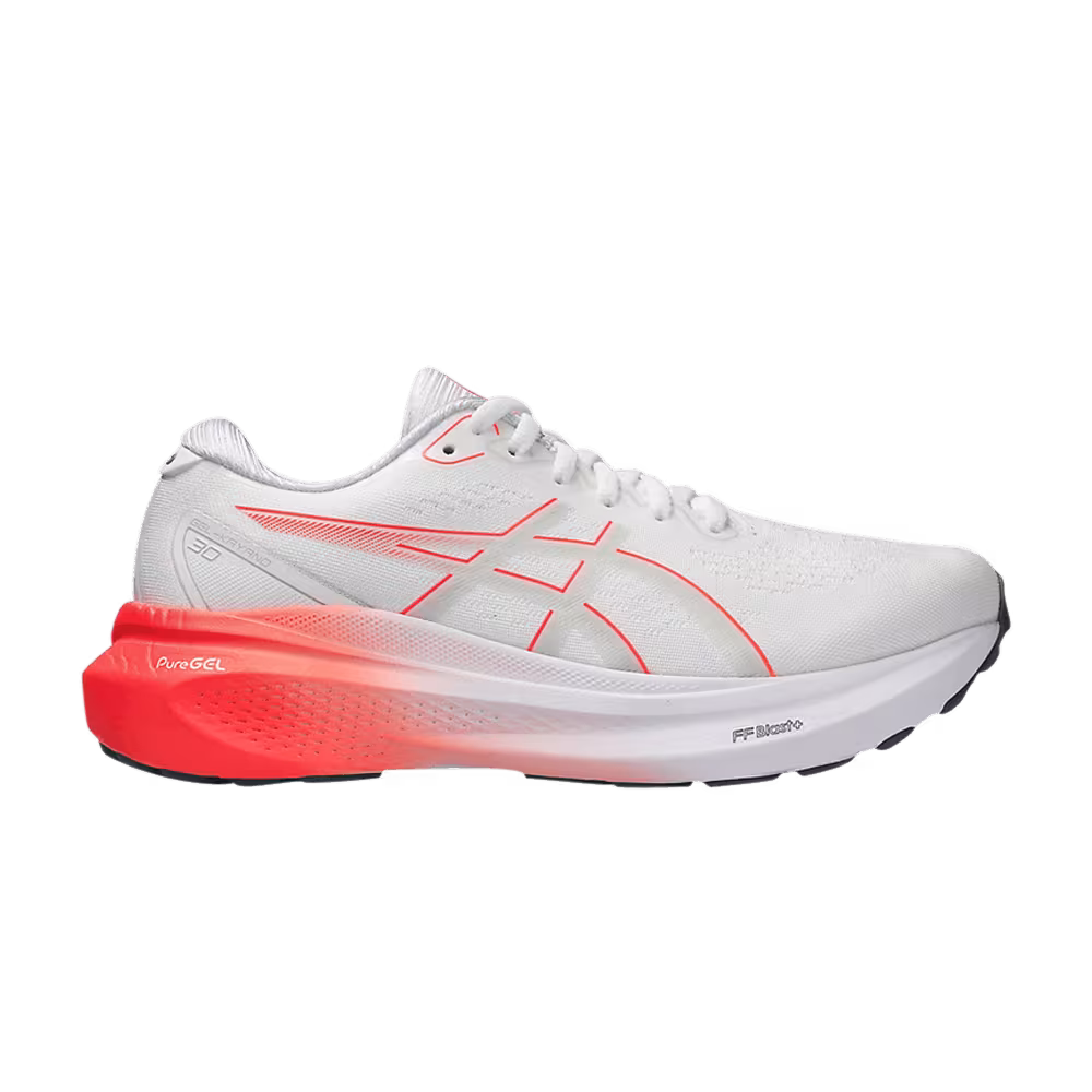 Asics Women's Gel Kayano 30 White Sunrise Red
