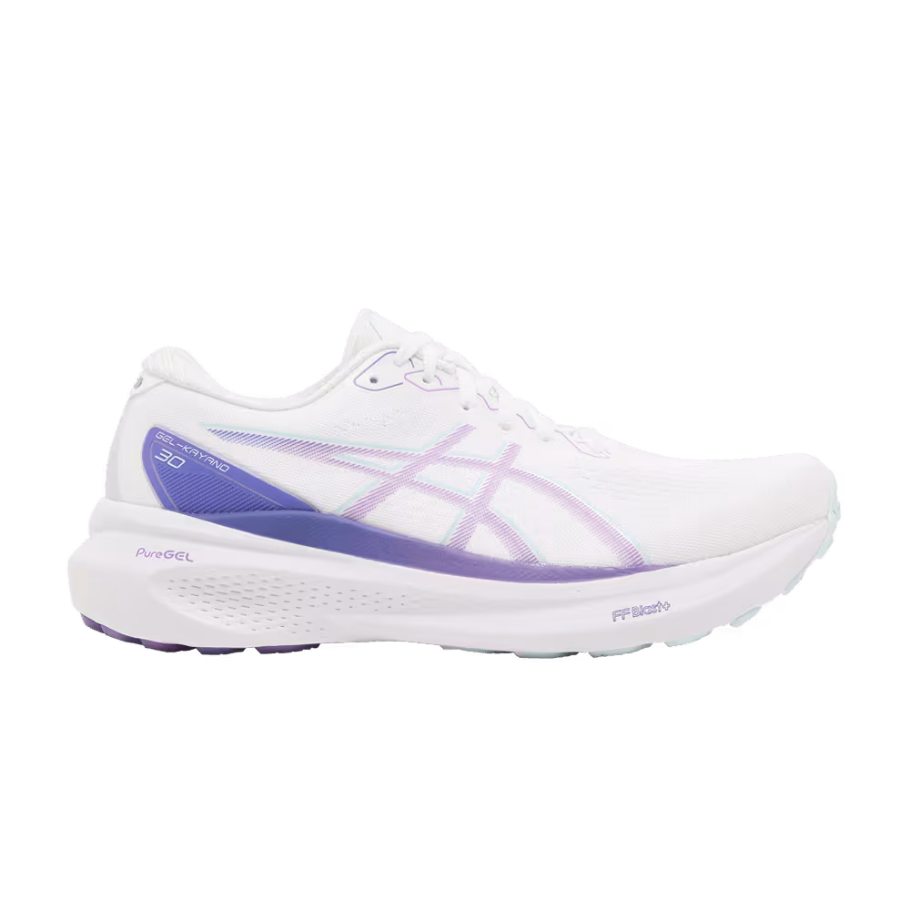 Asics Women's Gel Kayano 30 White Cyber Grape