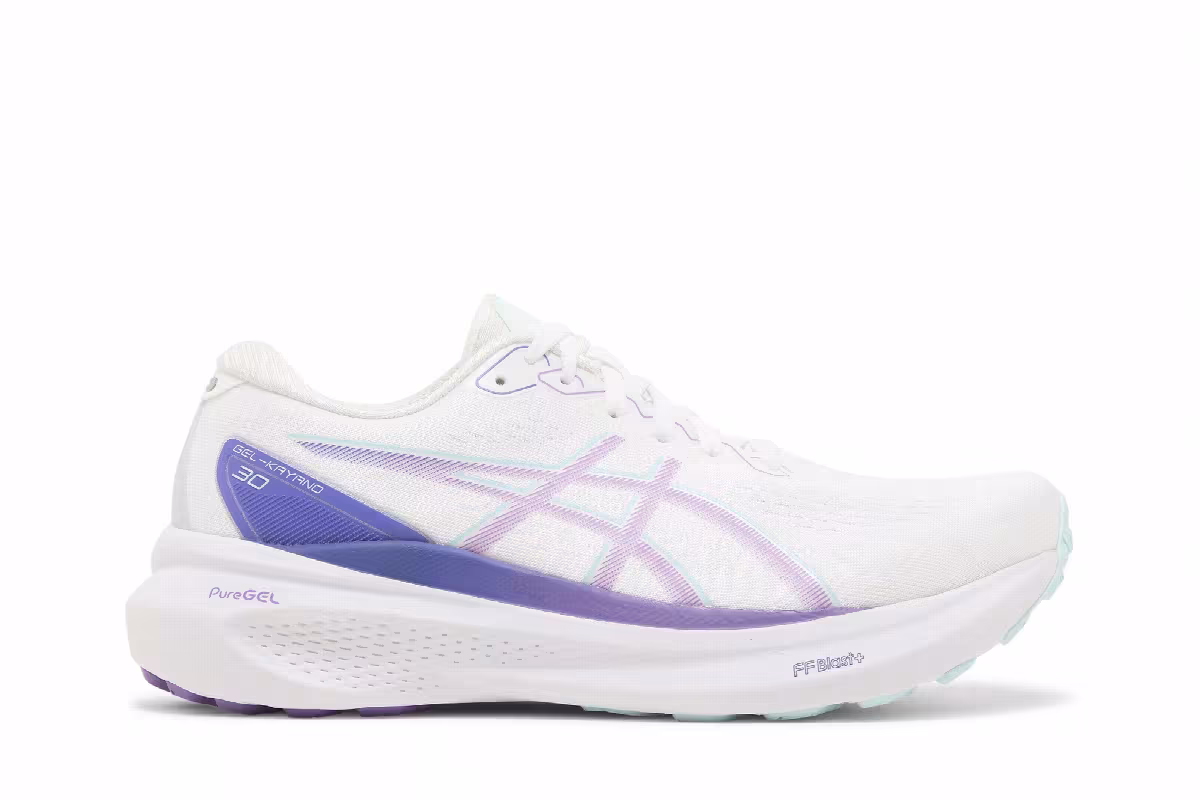 Asics Women's Gel Kayano 30 White Cyber Grape, view 2
