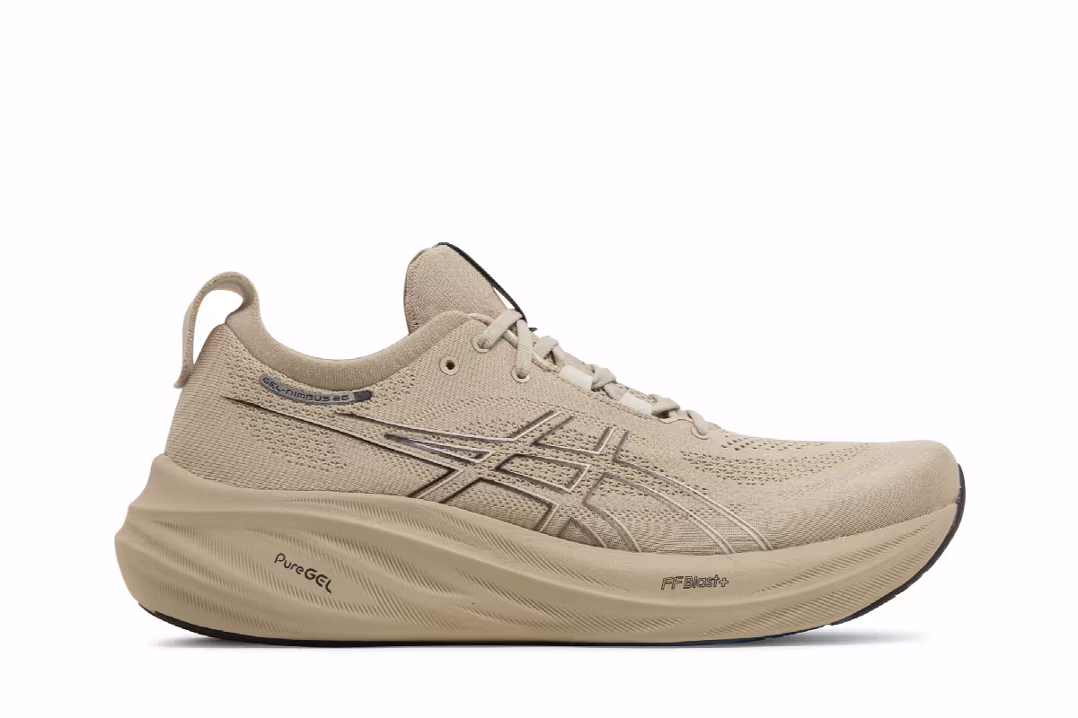 ASICS Gel Nimbus 26 Feather Grey Black, view 2