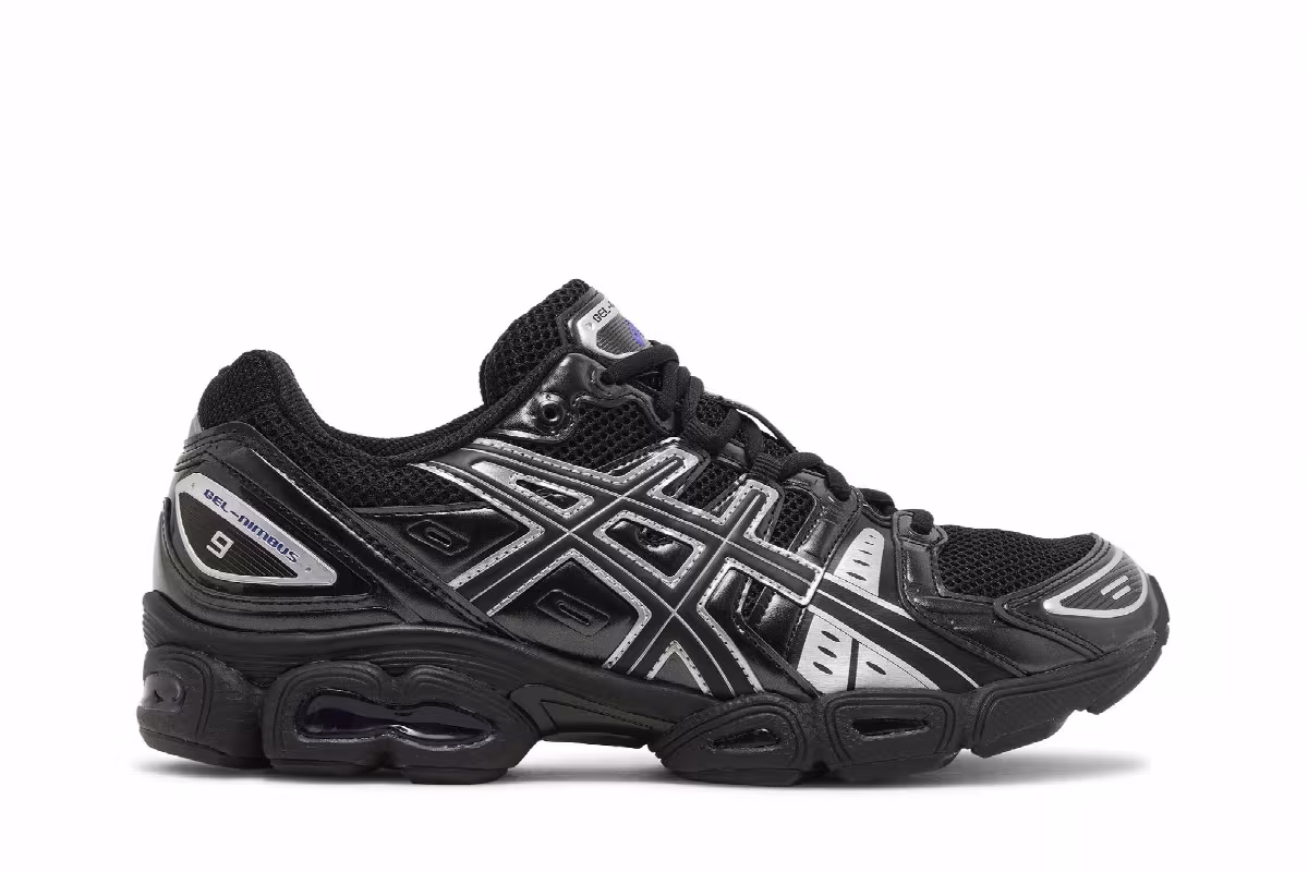 ASICS Gel Nimbus 9 Black Pure Silver, view 2