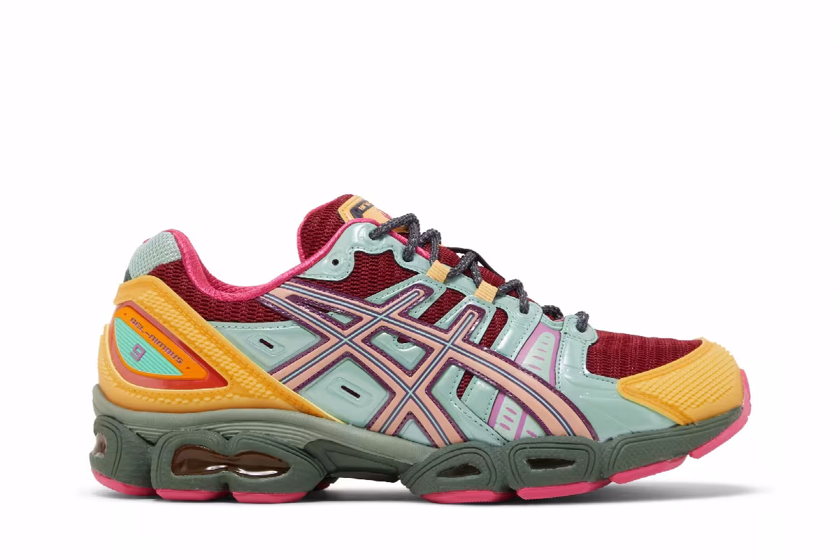 Brain Dead x ASICS Gel Nimbus 9 Rio Red Apricot, view 2