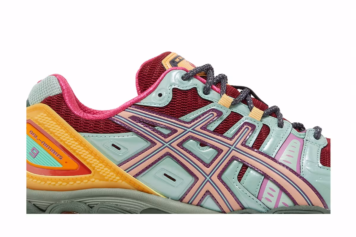 Brain Dead x ASICS Gel Nimbus 9 Rio Red Apricot, view 3