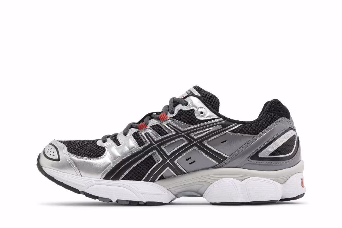 ASICS Gel Nimbus 9 Graphite Grey Red, view 4